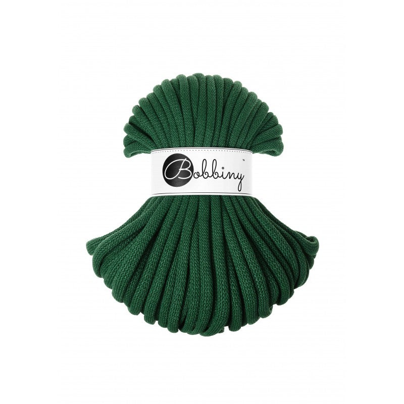 BOBBINY - COTON TRESSÉ JUMBO 9MM (30M) - PINE GREEN