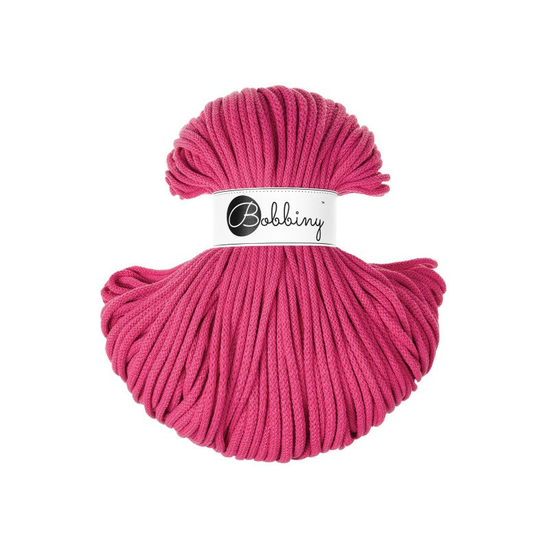 BOBBINY - COTON TRESSÉ PREMIUM 5MM (100M) - DOPAMINE PINK - EDITION LIMITEE