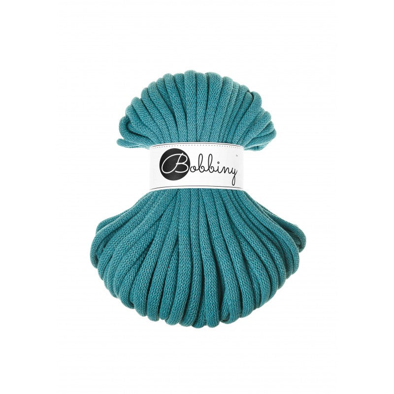 BOBBINY - COTON TRESSÉ JUMBO 9MM (30M) - TEAL