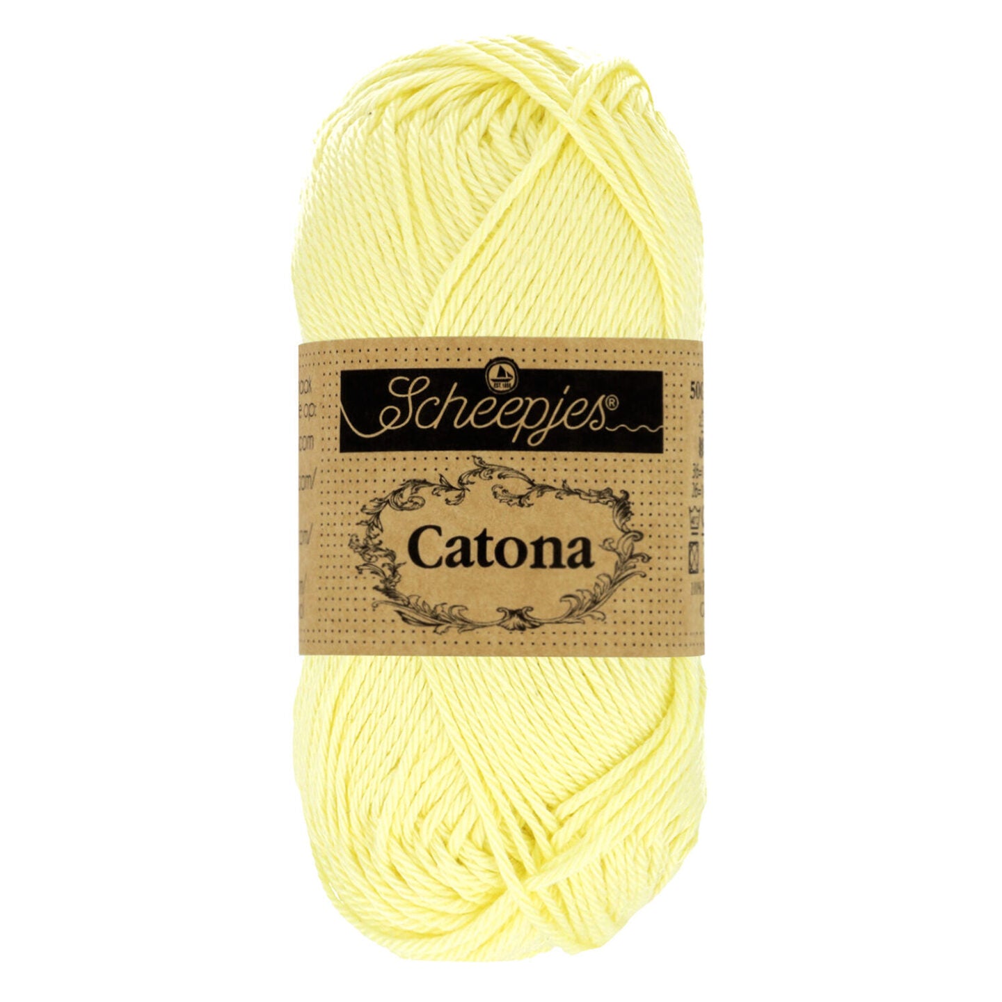 Scheepjes - Coton mercerisé Catona - 100 Lemon Chiffon
