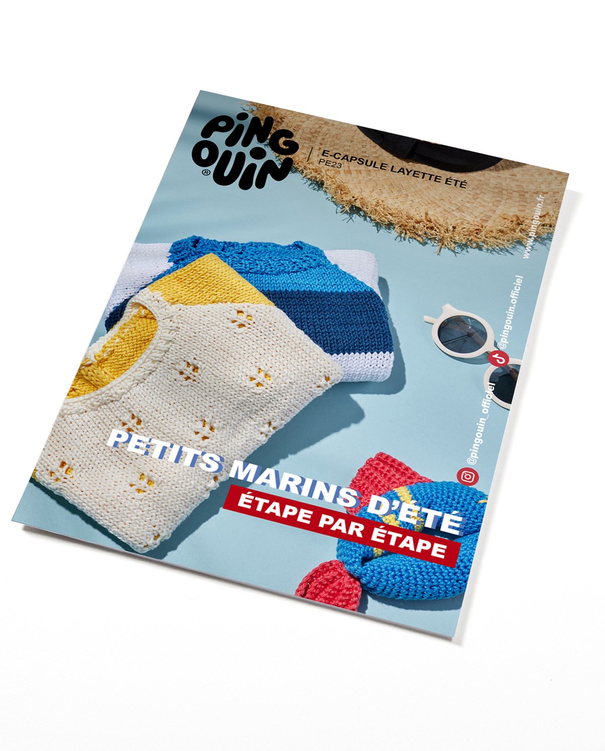 PINGOUIN : Magazine Pdf Tricot Petits Marins Dété P/E 23
