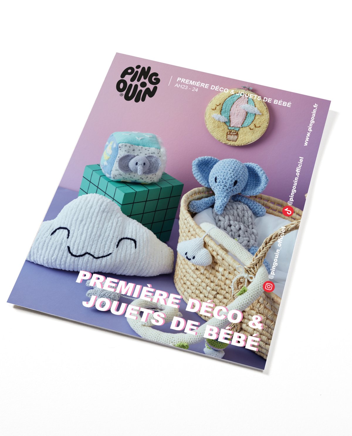 PINGOUIN : Magazine Pdf Crochet : Première Déco Et Jouets A/H 2023