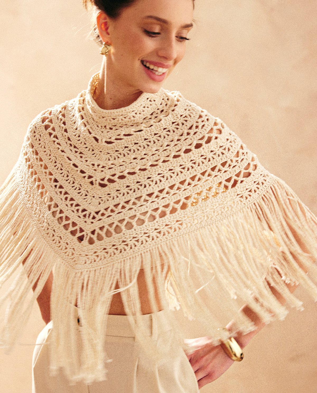 Patron Crochet Phildar : Le Poncho Femme JENA - Niveau Expert