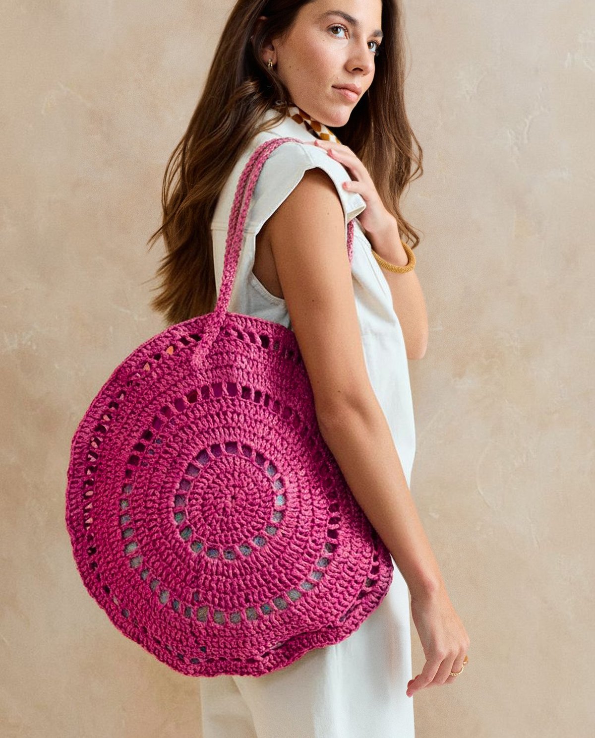 Kit Crochet Phildar Facile : Le Sac rond HENRI