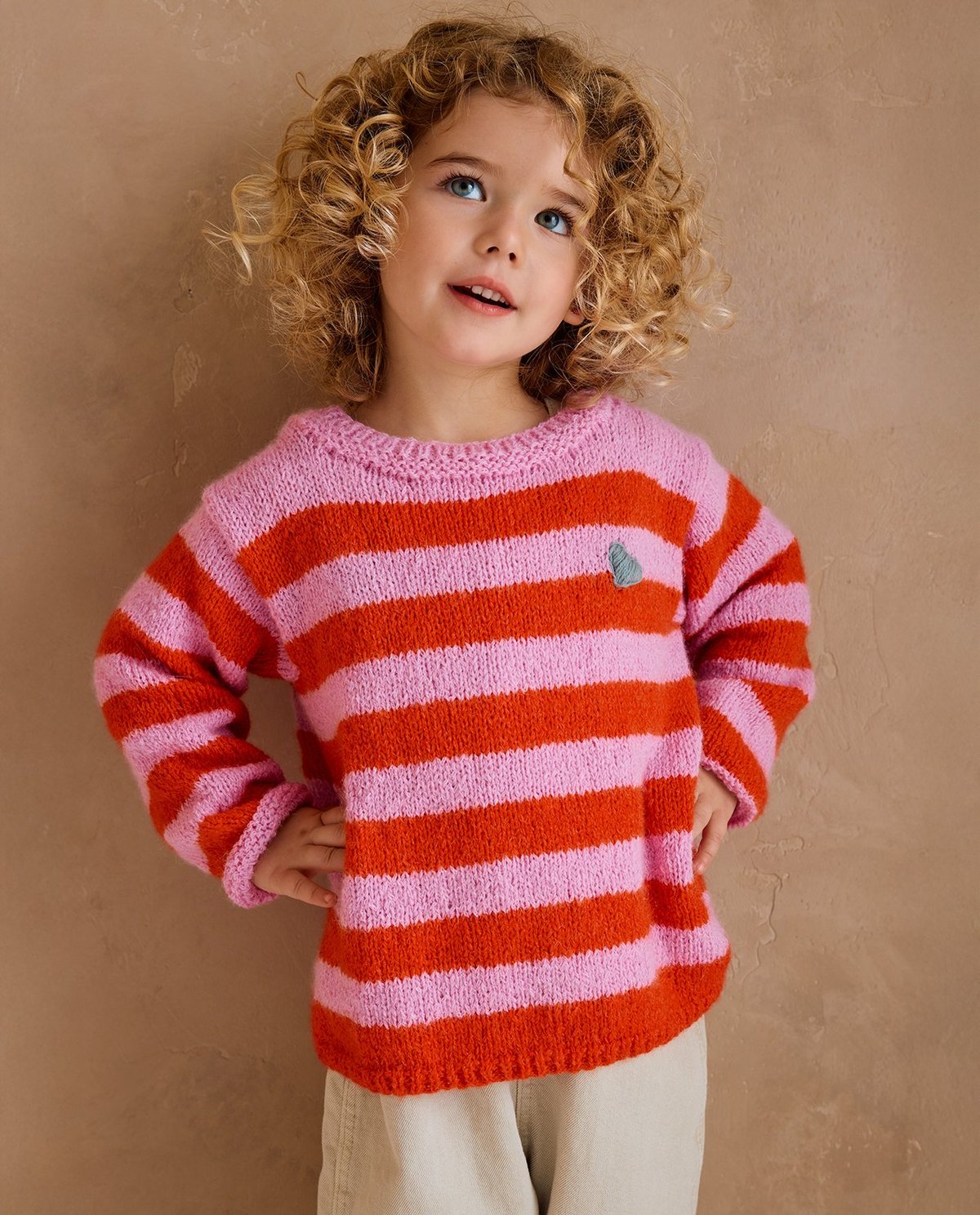 Patron pdf tricot Phildar : Modèle Enfant Pull Filipa