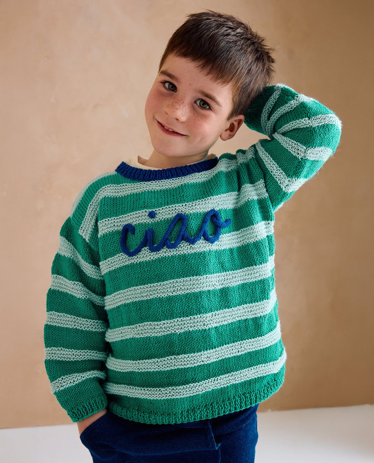 Patron pdf tricot Phildar : Modèle Enfant Pull FLAVIO
