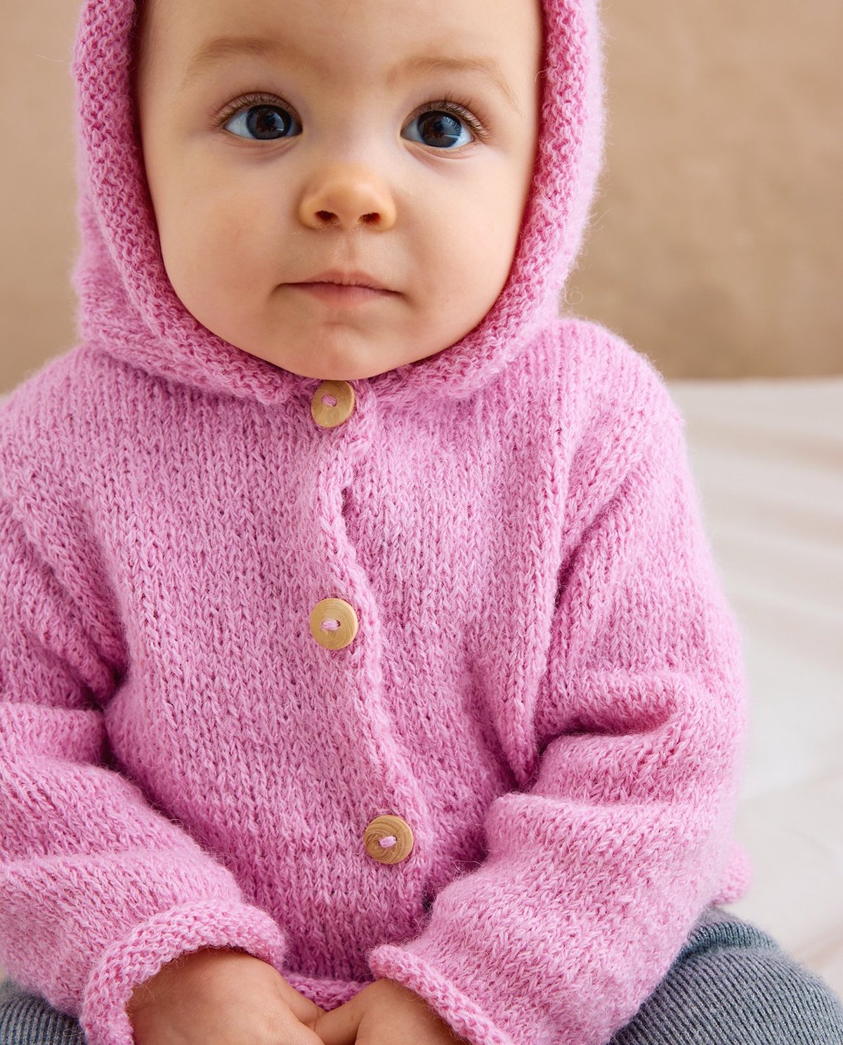 Patron pdf tricot Phildar : Modèle Layette Bébé Paletot Veste à Capuche Miguel