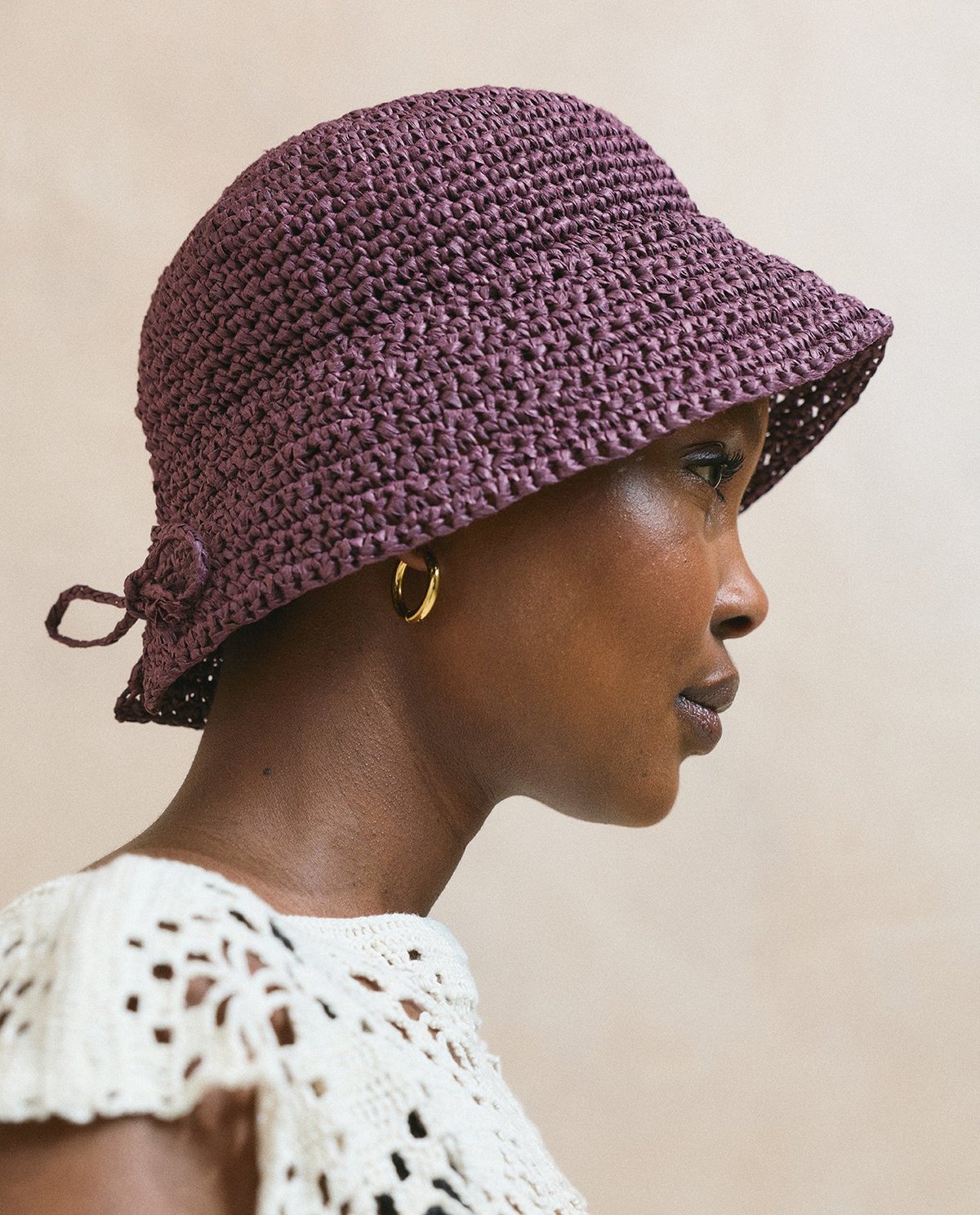 Patron PDF Crochet Phildar : le Chapeau Femme Jade en Raphia Ruban