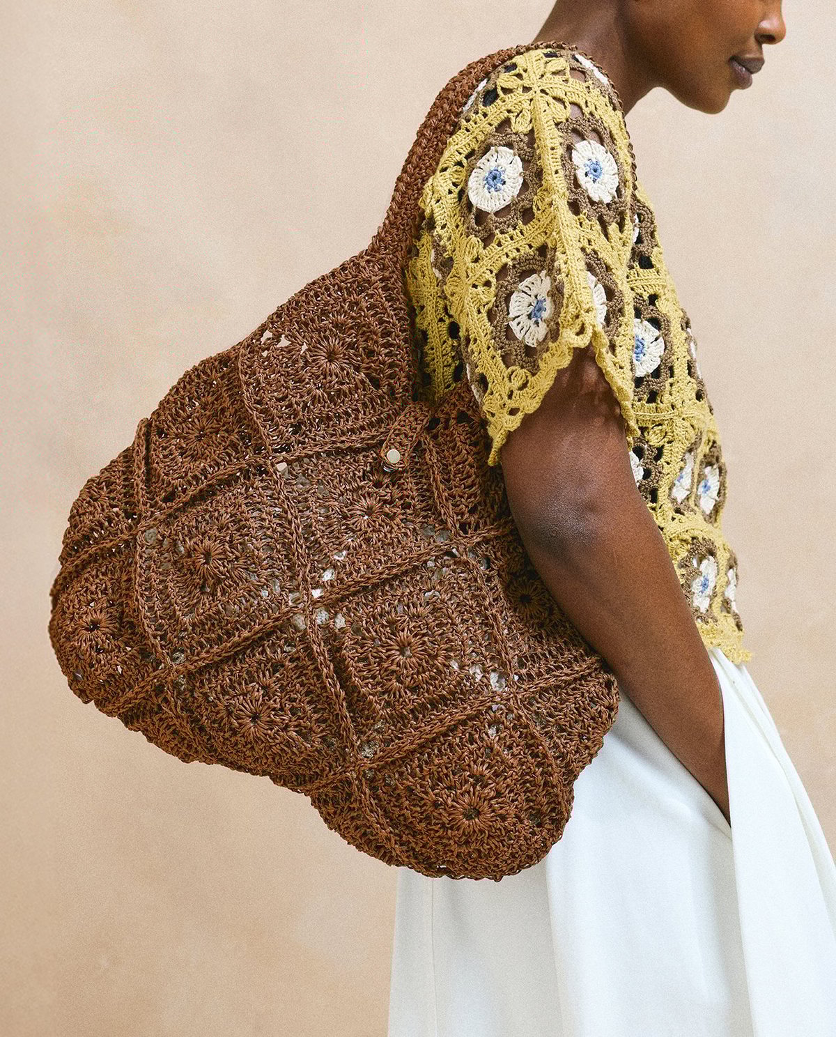 Patron PDF Crochet Phildar : le sac granny Hélie