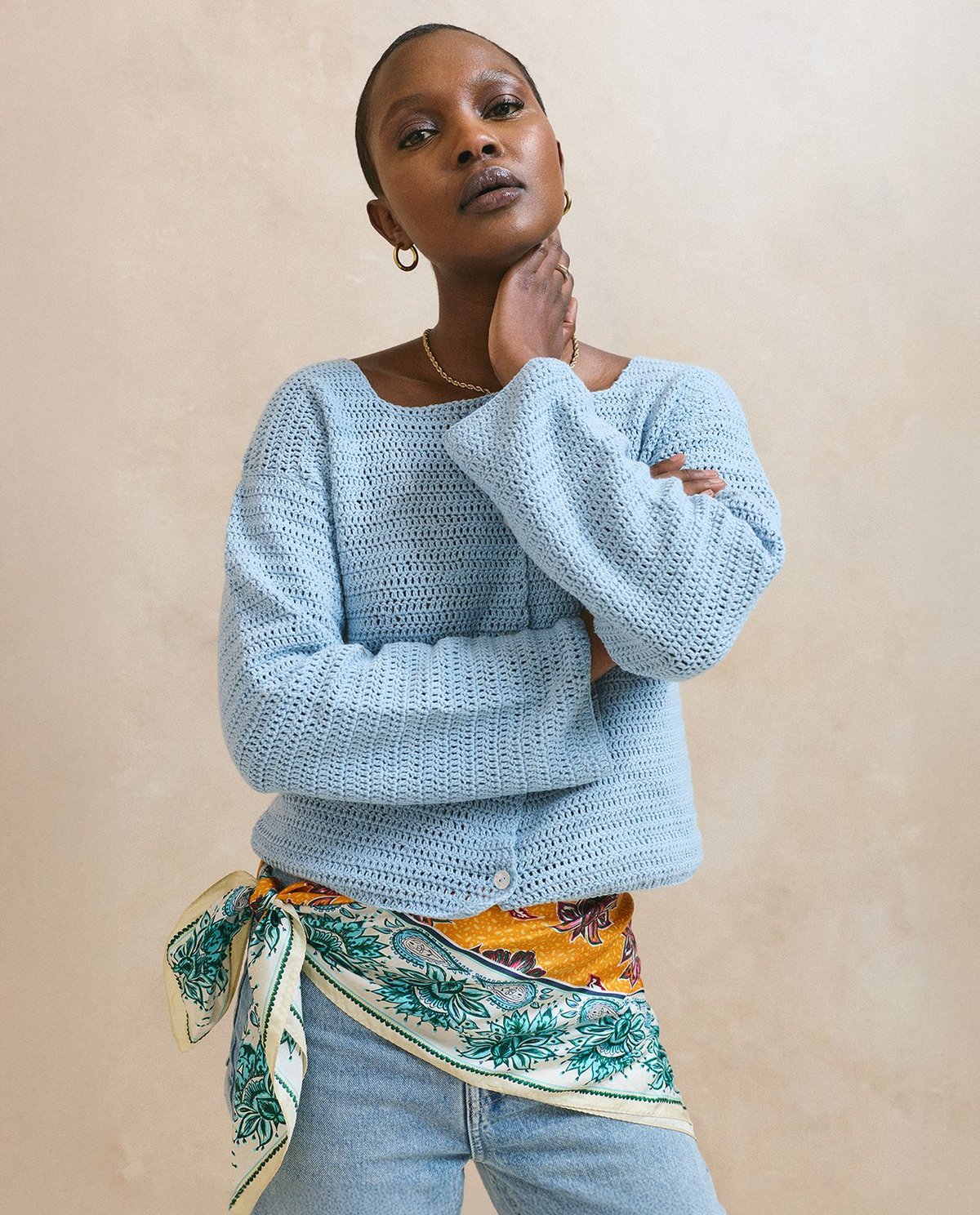 Patron PDF Crochet Phildar : le Gilet Femme Helga