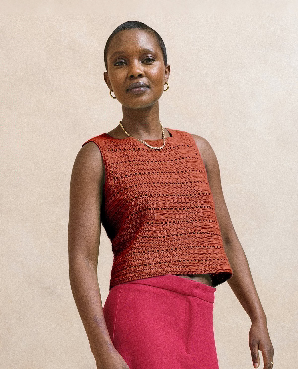 Patron PDF Crochet Phildar : le débardeur femme Hugo