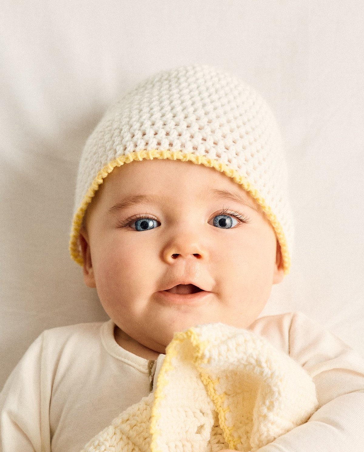 Patron PDF Crochet Phildar : le bonnet bébé LOUP en phil caresse - Facile