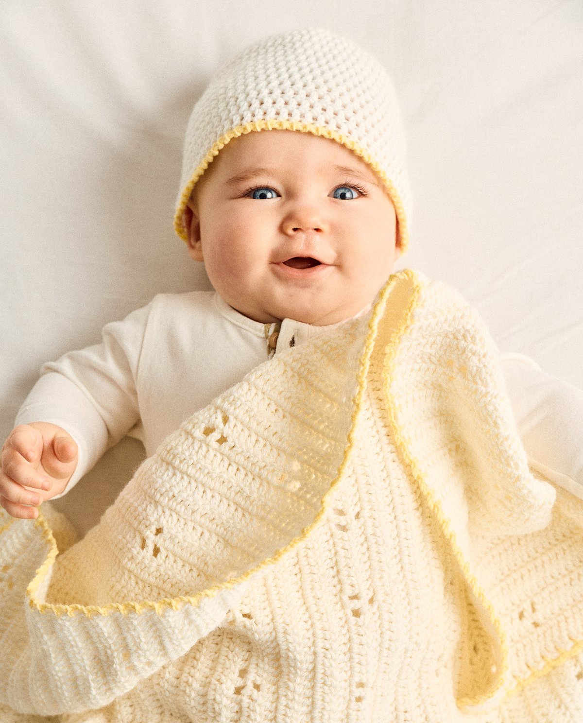 Patron PDF Crochet Phildar : la couverture bébé KLEA en phil imaginaire - Facile