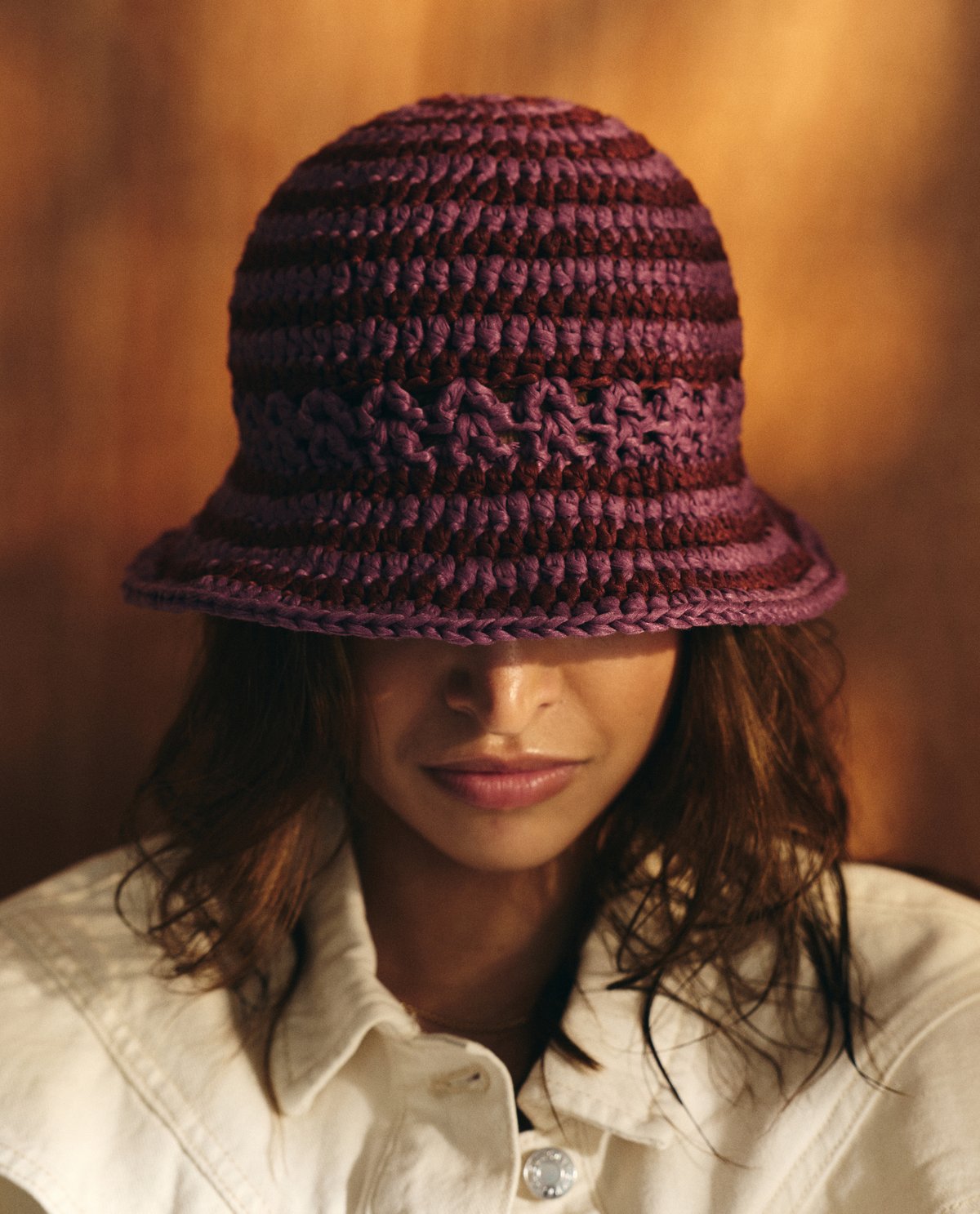 Patron PDF Crochet Pingouin : Modèle Accessoire Chapeau Porto-vecchio en Pingo Raphia Like