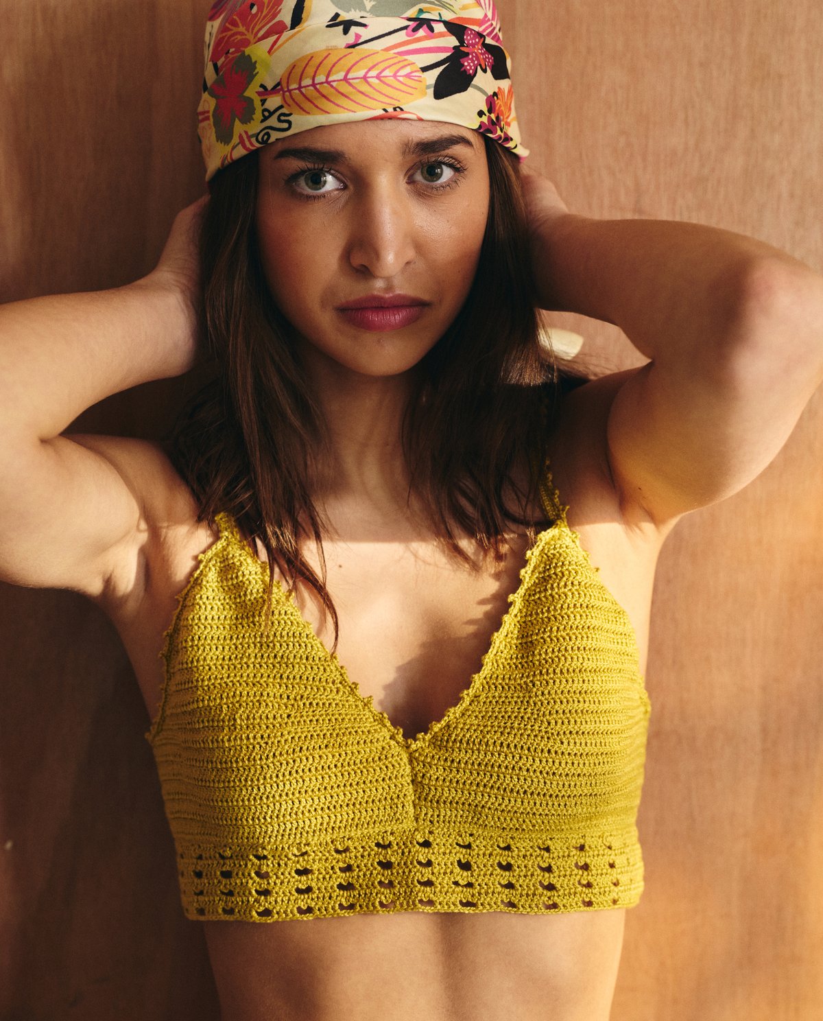 Patron PDF Crochet Pingouin : Modèle Brassière Femme Heia en Pingo Coco 50