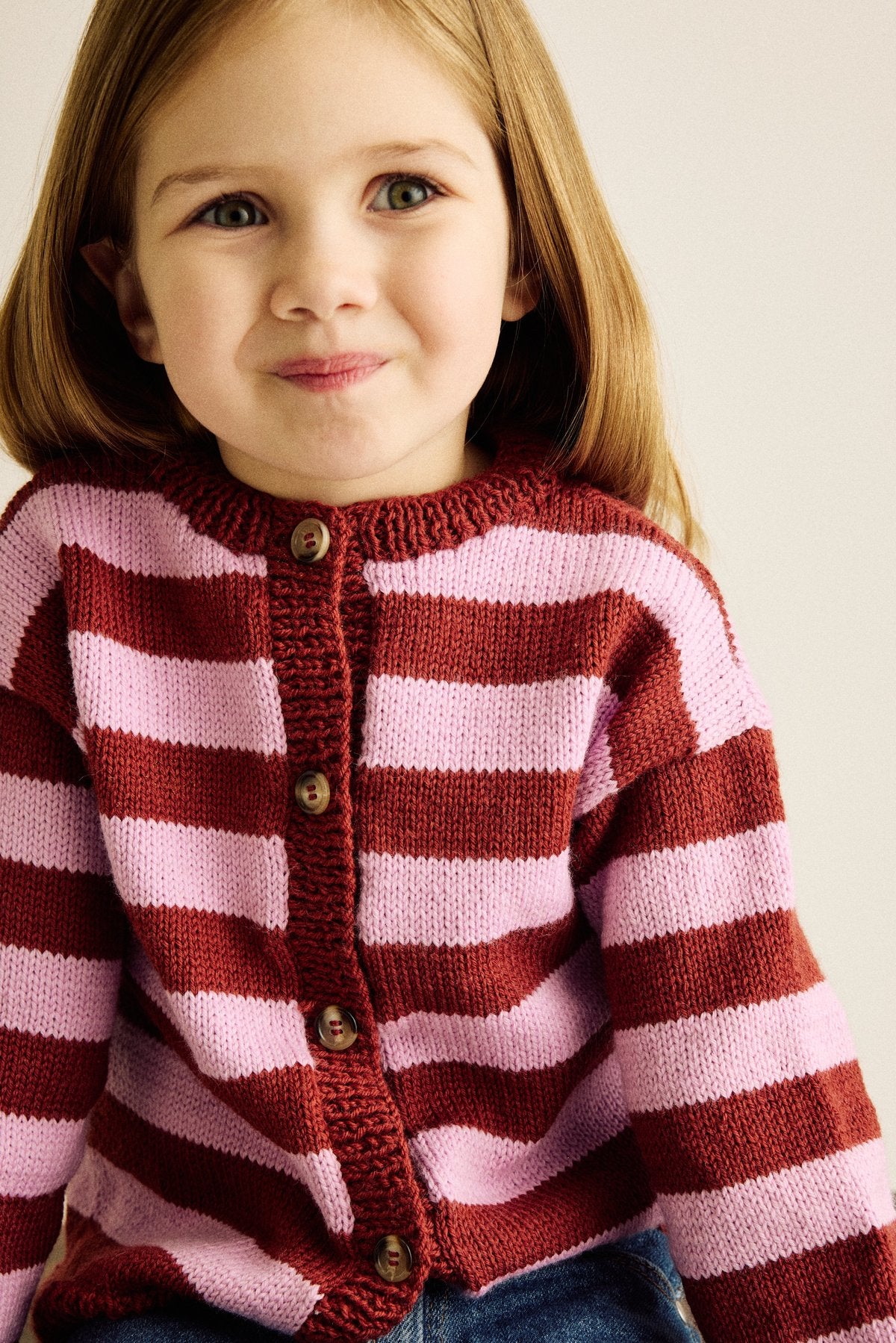 Patron pdf tricot Phildar : Modèle Enfant Le gilet THALIE en Phil Lambswool Facile