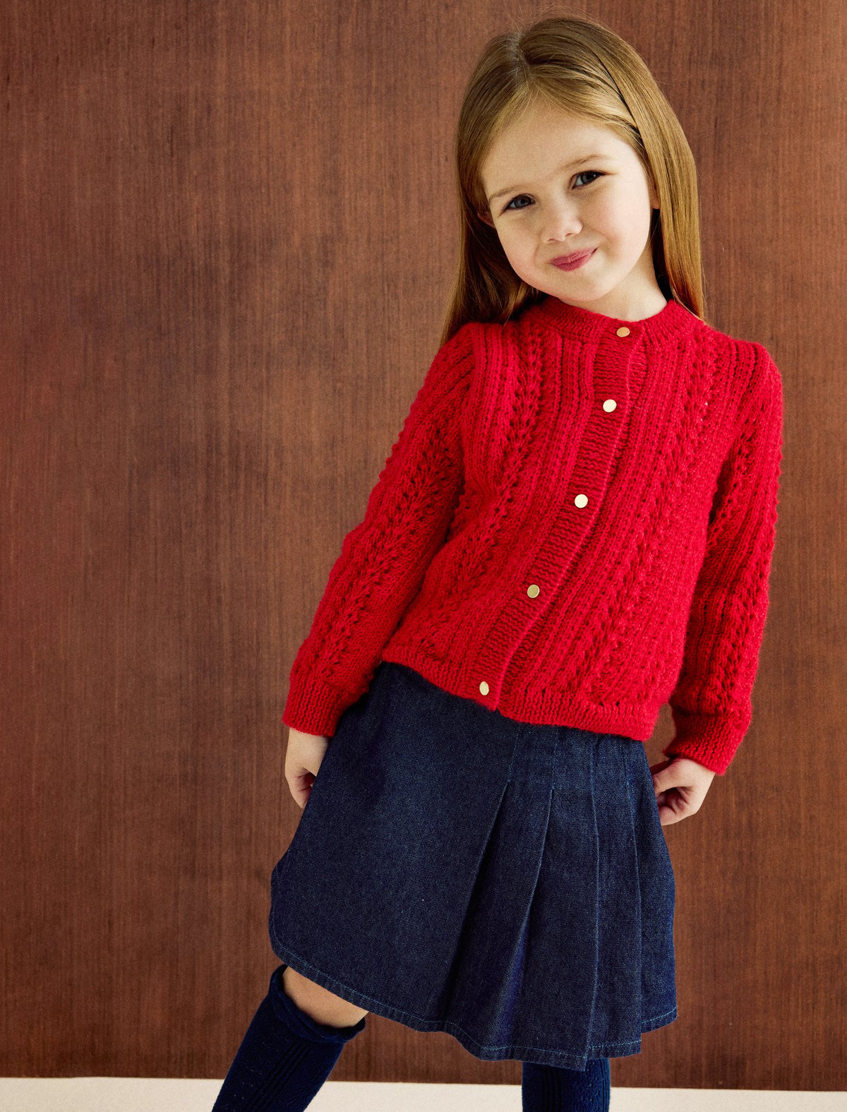 Patron pdf tricot Phildar : Modèle Enfant Le Gilet SOLAINE en Phil Caresse Intermédiaire
