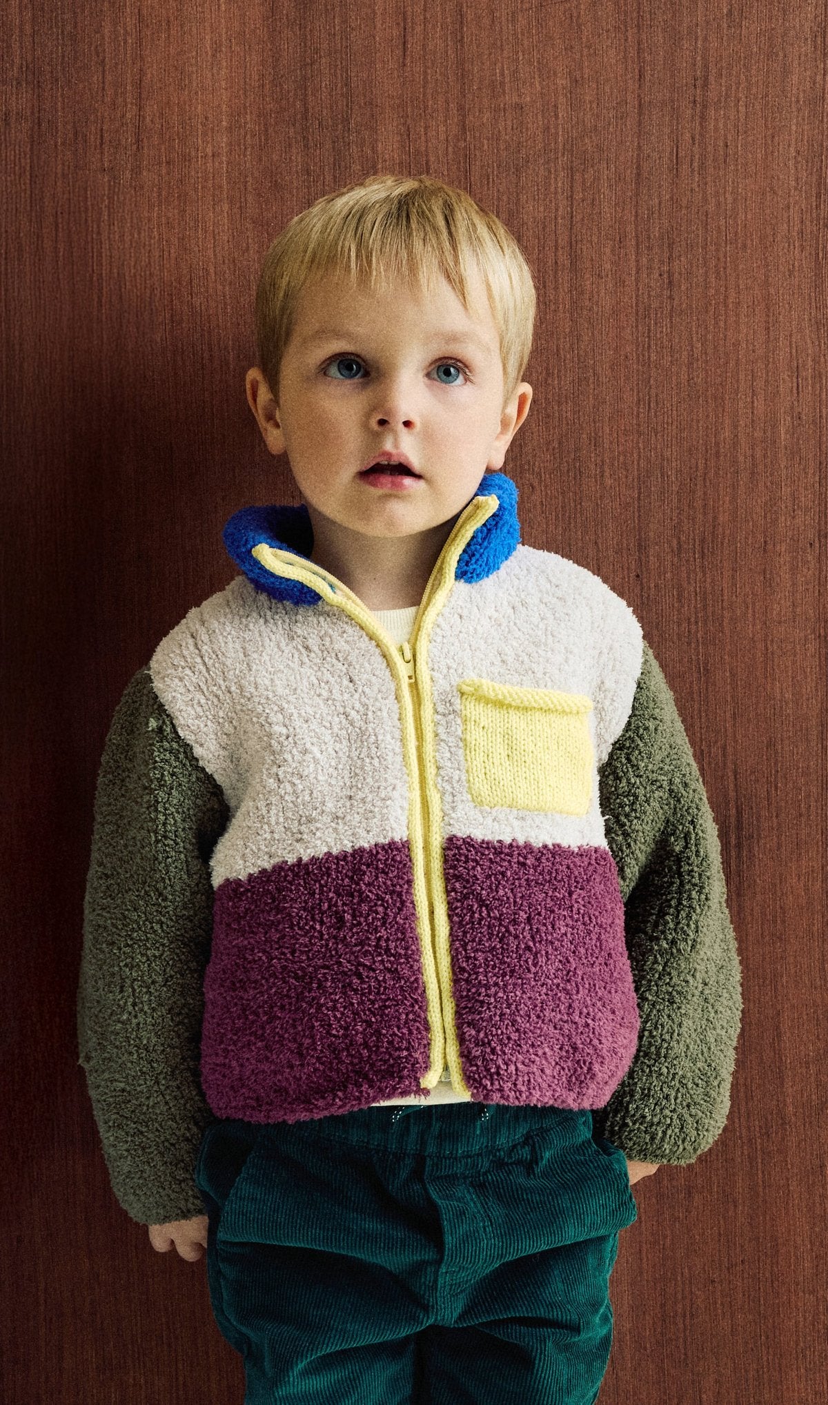 Patron pdf tricot Phildar : Modèle Enfant La veste OTIS en Phil Douce Intermédiaire