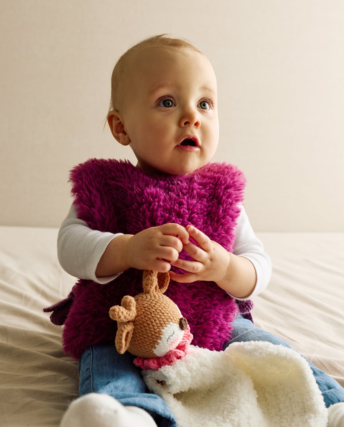 Kit tricot Phildar : Modèle Layette Bébé Plastron UGO Phil Inuit Caresse Facile