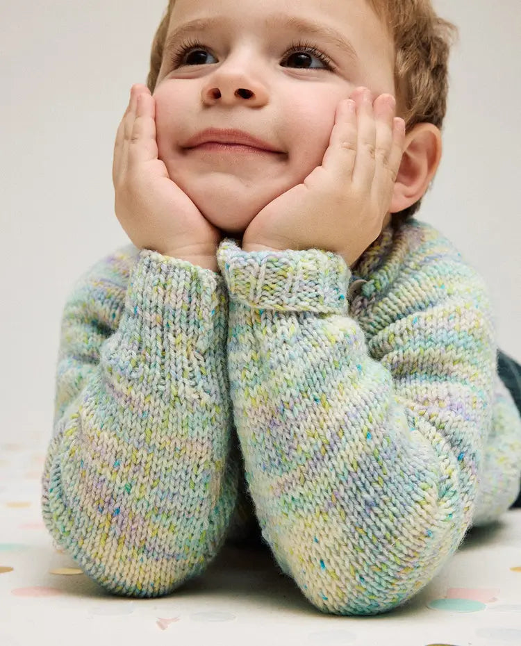 Patron PDF Tricot Phildar : Modèle enfant Pull PRISCIEN en phil AQUARELLE - Intermédiaire