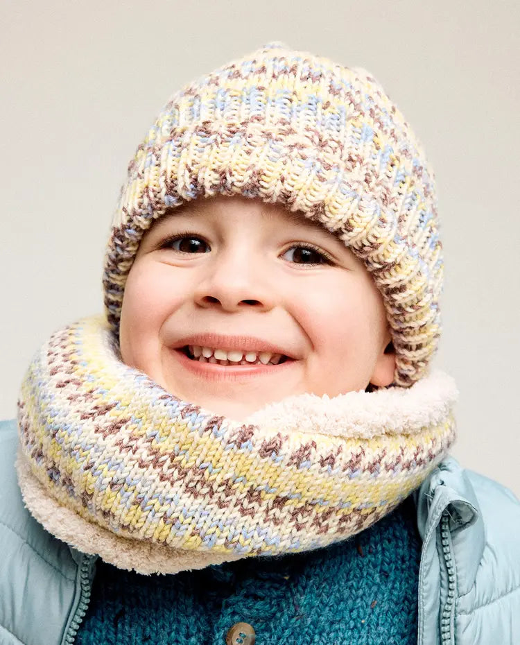 Patron PDF Tricot Phildar : Modèle enfant Bonnet + Snood WAREN en phil GRAPHIK - Facile