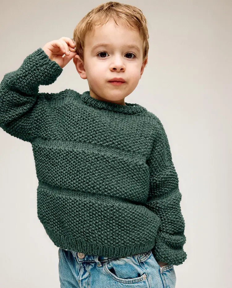 Patron PDF Tricot Phildar : Modèle enfant pull WILL en Phil Irlandais - facile