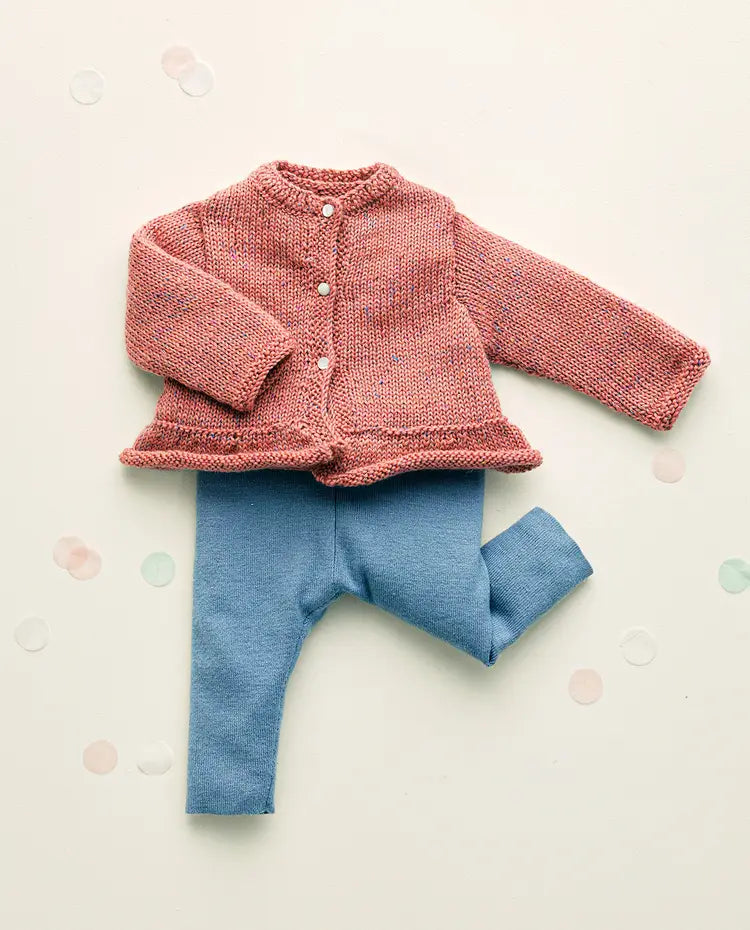 Patron PDF Tricot crochet Phildar : Modèle gilet bébé ORTANCE Phil IRIS - Intermédiaire