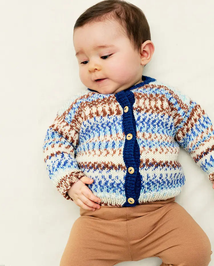 Patron PDF Tricot crochet Phildar : Modèle gilet bébé YSE en Phil Graphik - Facile