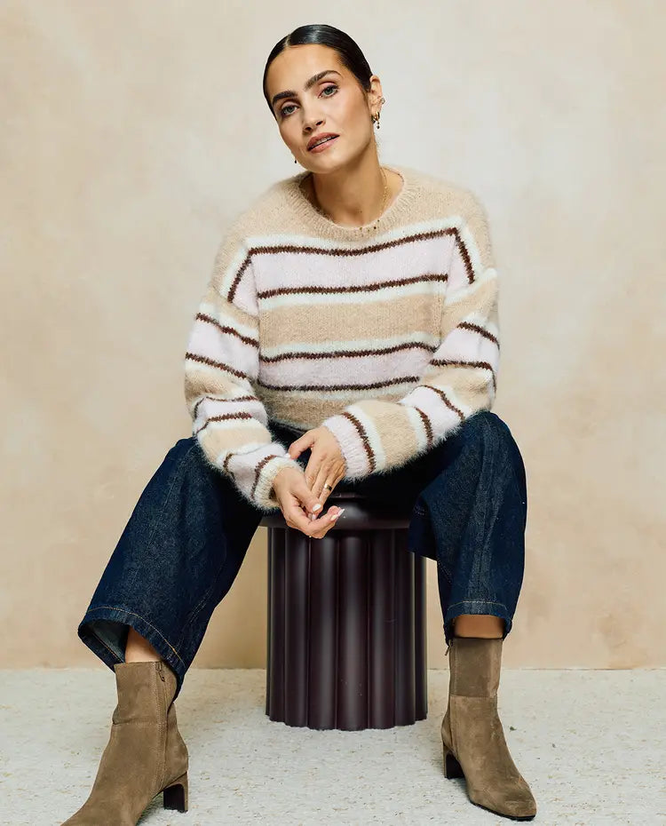 Patron PDF Tricot Phildar : Modèle femme pull PHILEAS en phil HAIRY- Facile