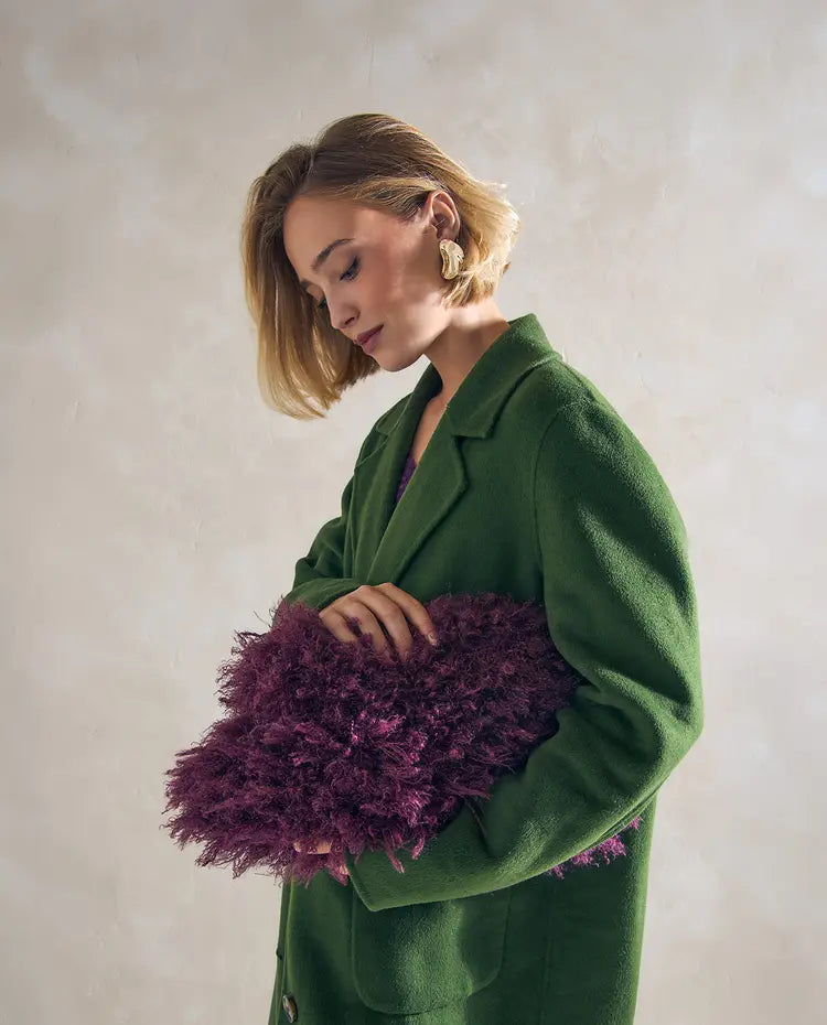 Patron Tricot Phildar : modèle femme sac CARLYN en phil Inuit irlandais - facile