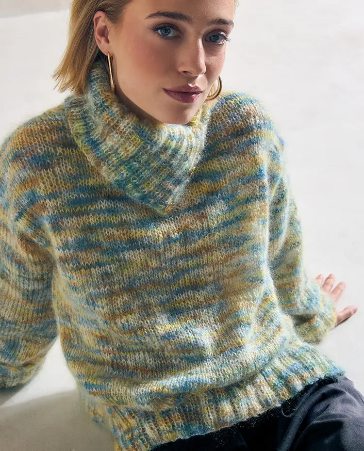 Patron Tricot Phildar : modèle femme le pull CHARLEINE Phil Imperia - facile