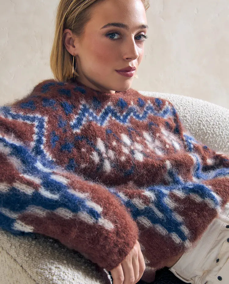 Patron PDF Tricot Phildar : Modèle femme le pull CRISTAL Phil CHIC - expert