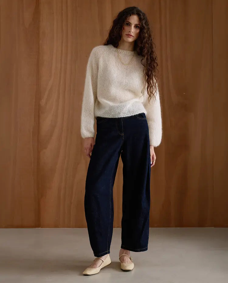Patron PDF Tricot Phildar : Pull femme DIANE en Phil Mohair Soie - Niveau facile