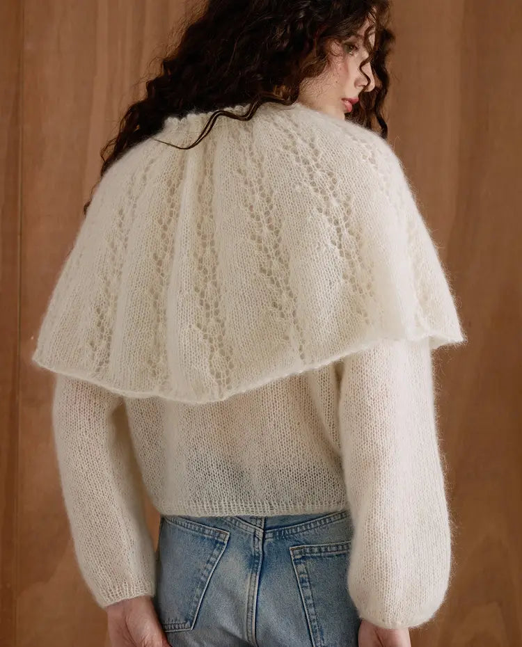 Patron PDF Tricot Phildar : Chauffe-épaules femme DIANE en Phil Mohair Soie - Niveau intermédiaire