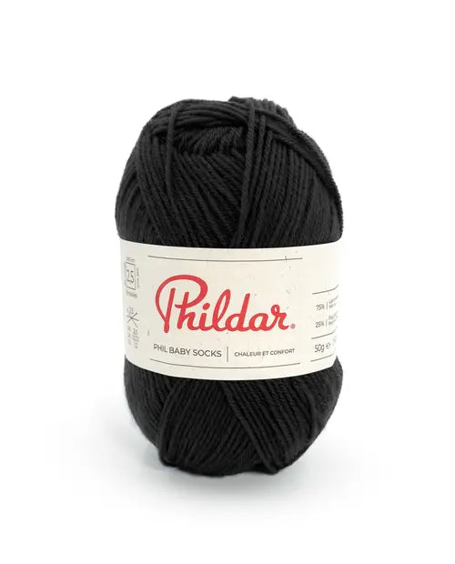 PHILDAR - PHIL BABY + SOCKS - NOIR