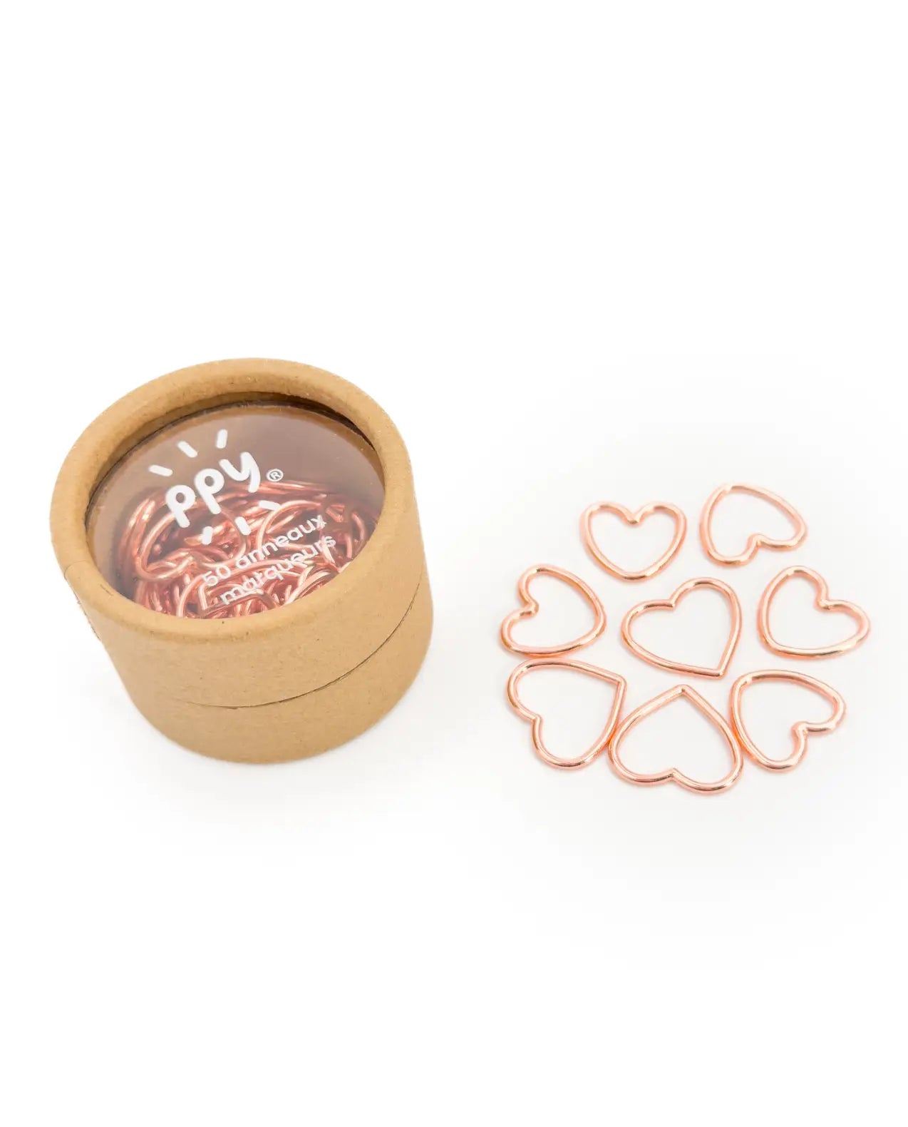 MERCERIE PPY - ANNEAUX MARQUEURS FIXES - ROSE GOLD