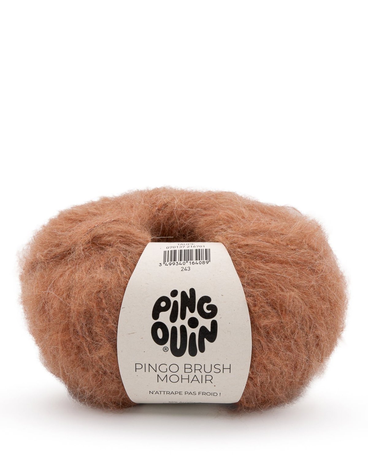 PINGOUIN - PINGO BRUSH MOHAIR - TAUPE