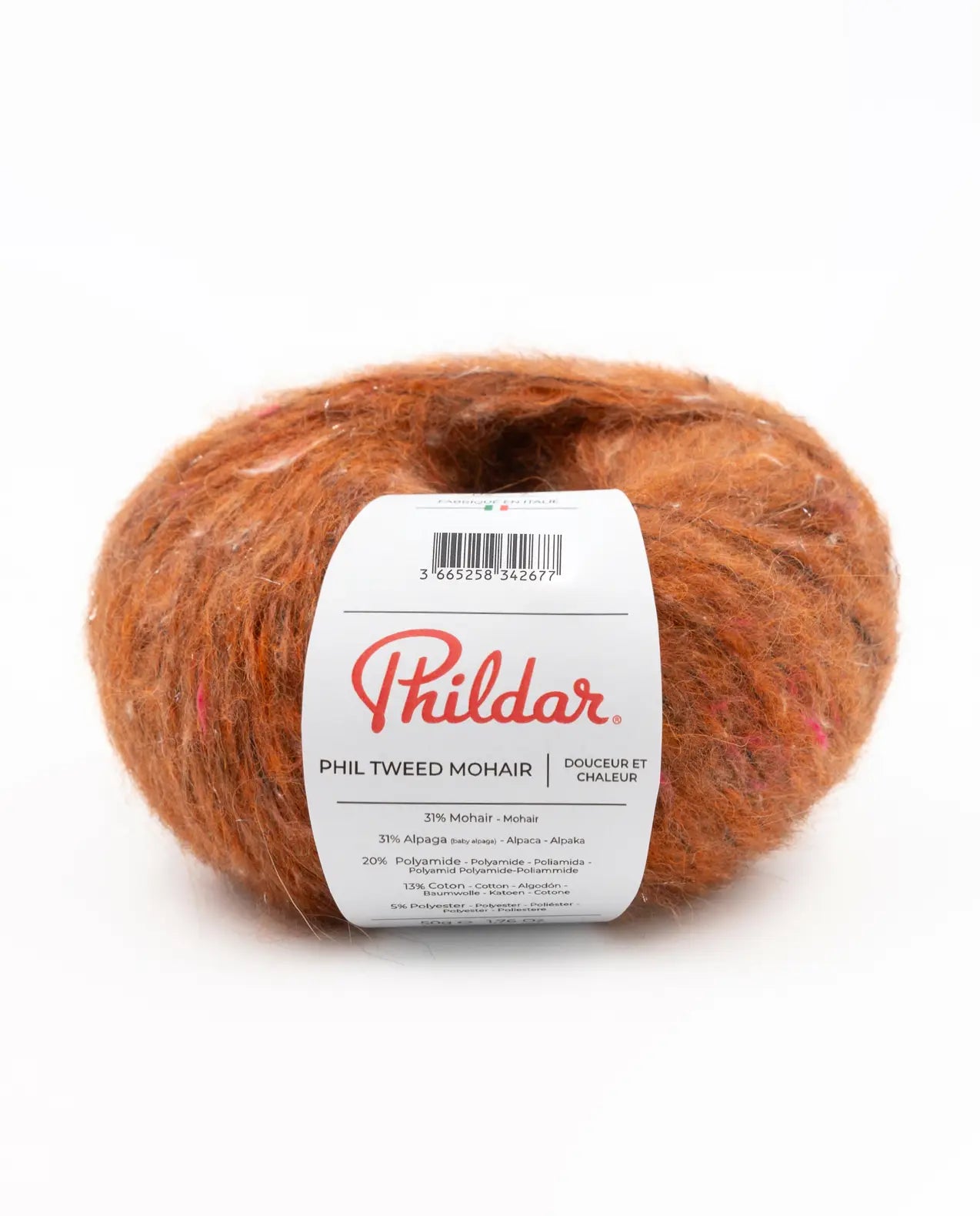 PHILDAR - PHIL TWEED MOHAIR - PUMPKIN