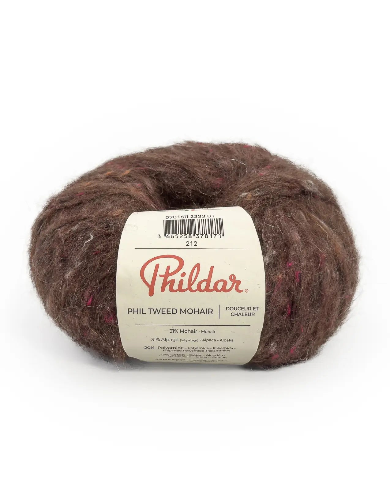 PHILDAR - PHIL TWEED MOHAIR - CHOCOLAT