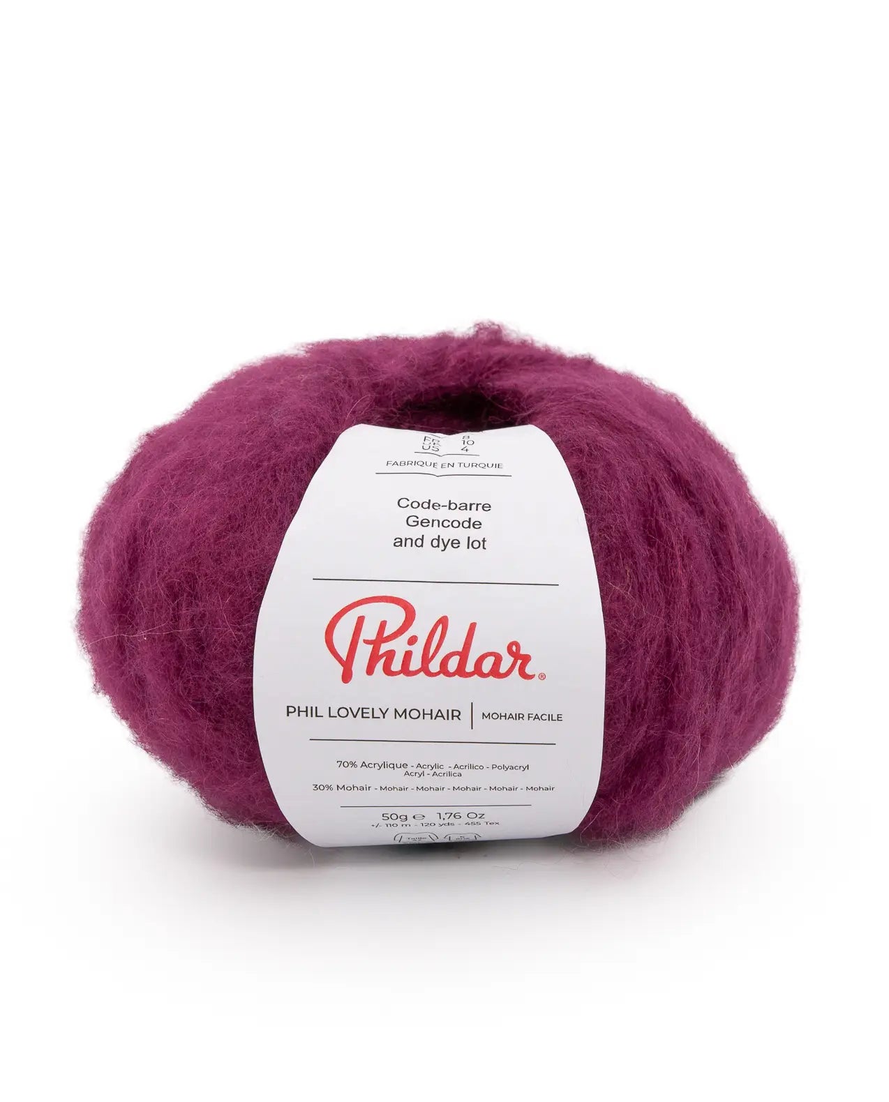 PHILDAR - PHIL LOVELY MOHAIR - POURPRE