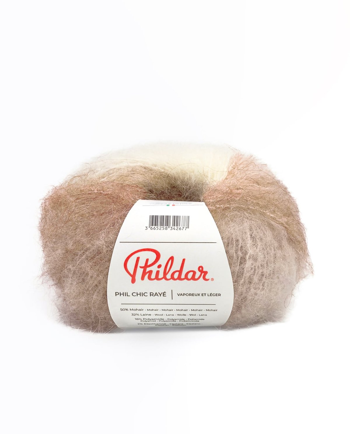 PHILDAR - PHIL CHIC RAYE - MARRON GLACE