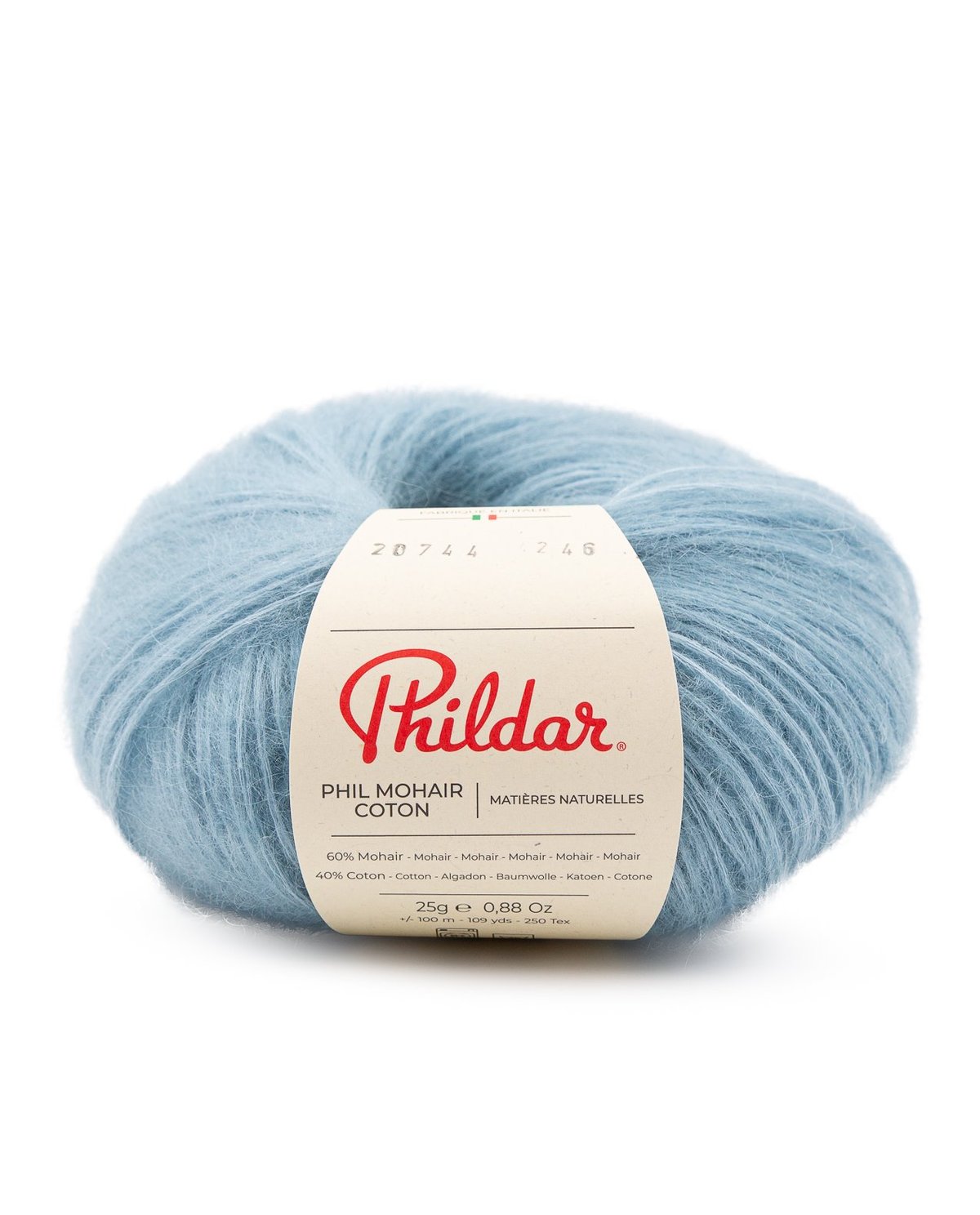 PHILDAR - PHIL MOHAIR COTON -Turquoise