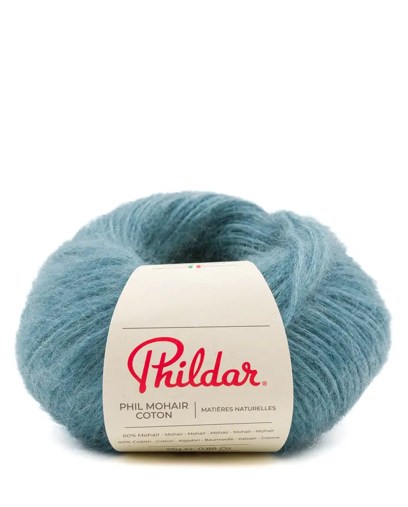 PHILDAR - PHIL MOHAIR COTON - VERT DE MER