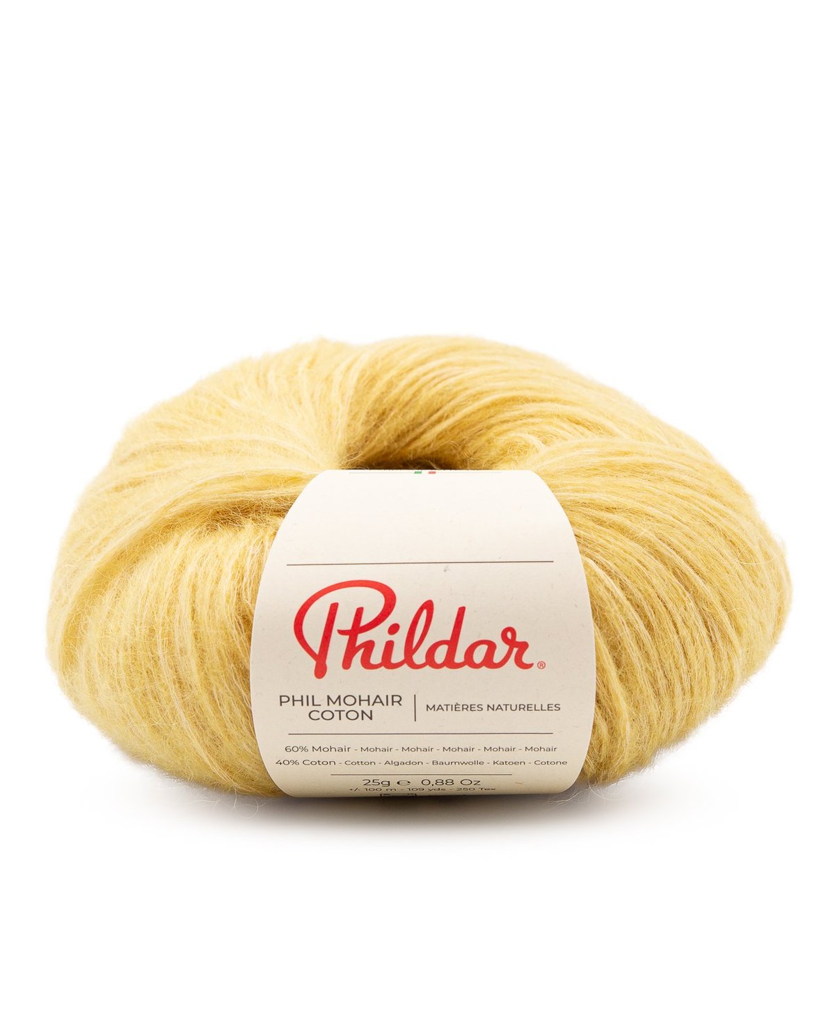 PHILDAR - PHIL MOHAIR COTON - Jaune d'or