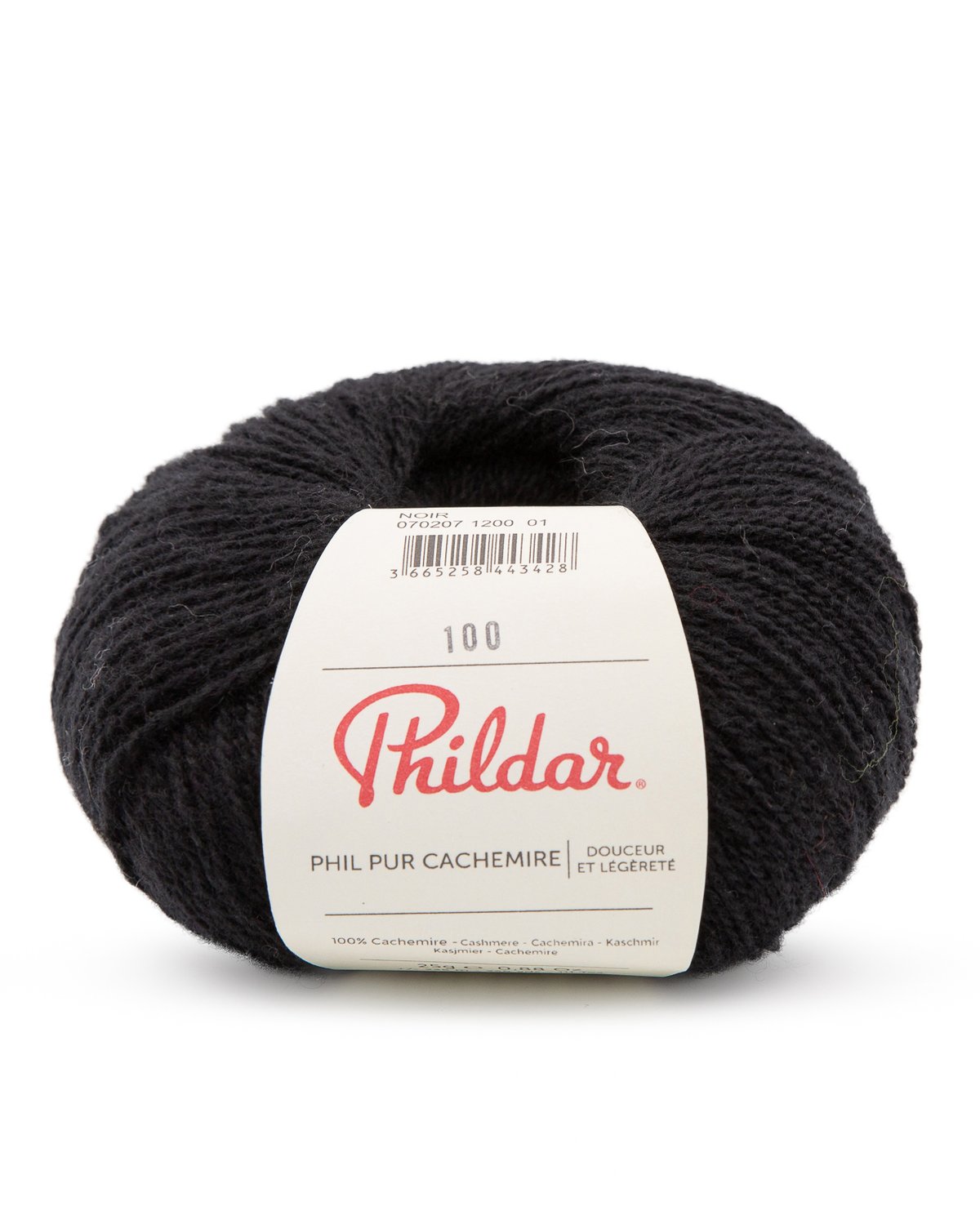 PHILDAR - PUR CACHEMIRE - NOIR