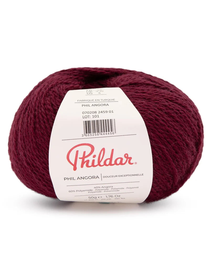 PHILDAR - PHIL ANGORA - Burgundy
