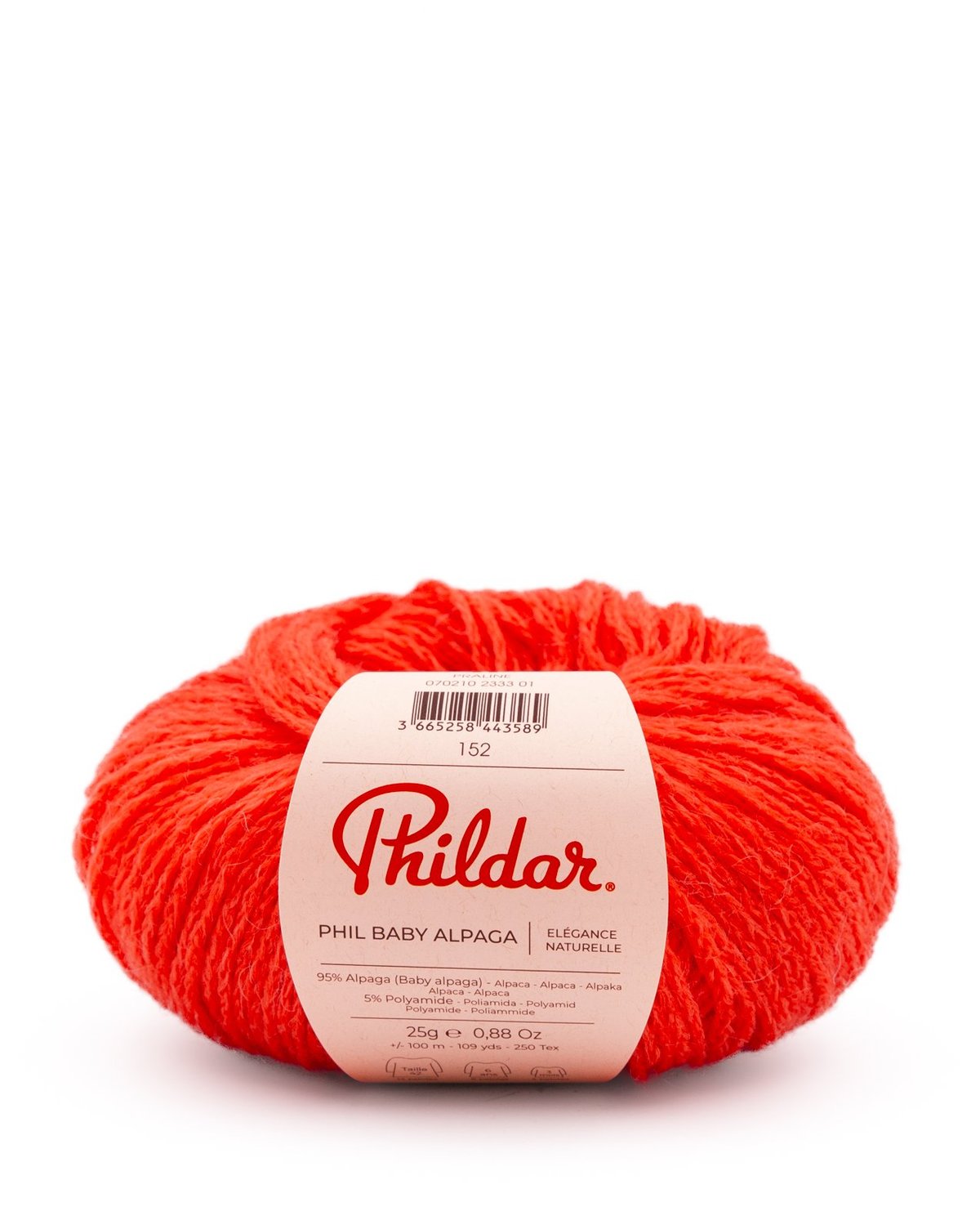 PHILDAR - PHIL BABY ALPAGA - Vermillon