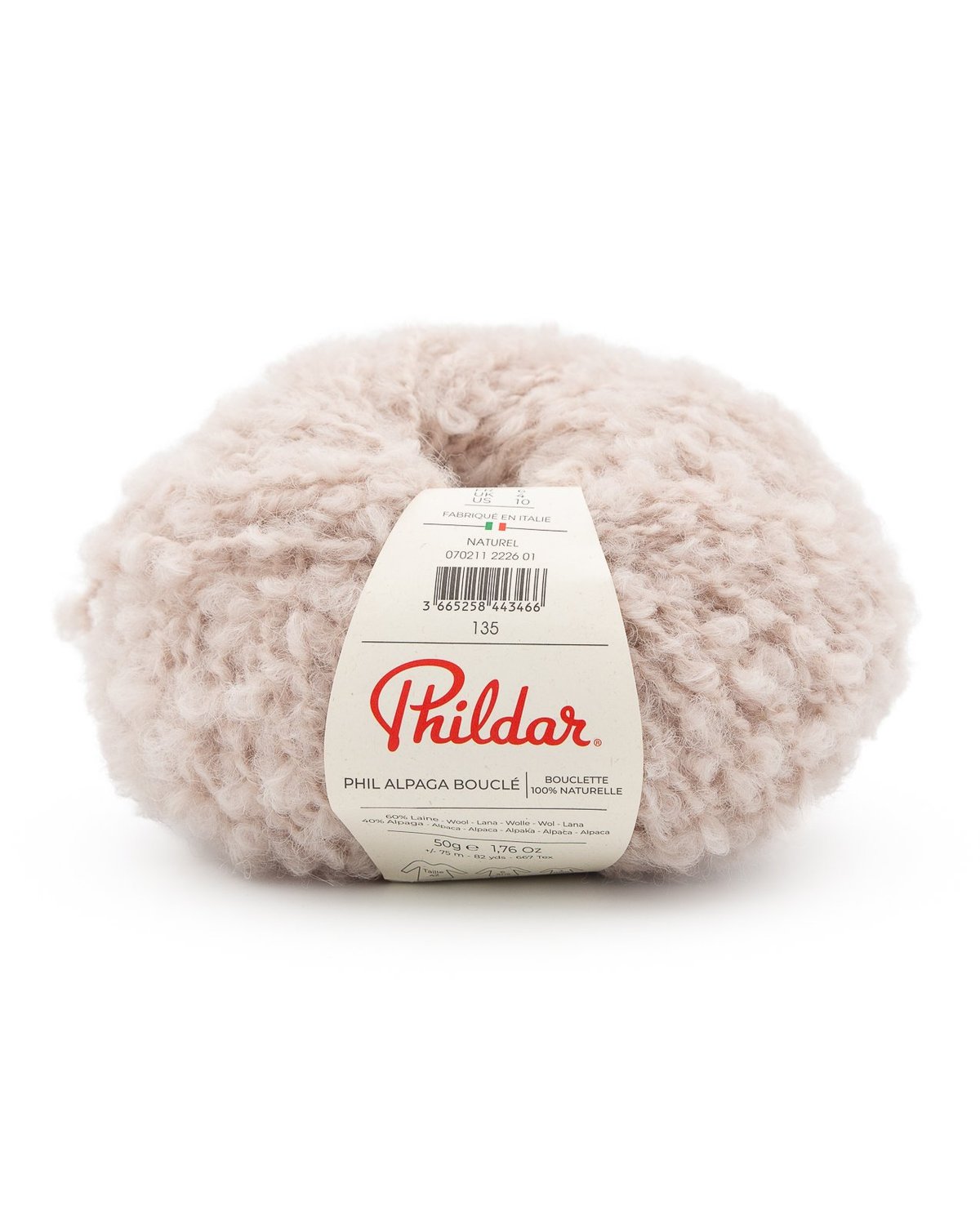PHILDAR - PHIL ALPAGA BOUCLE - Naturel