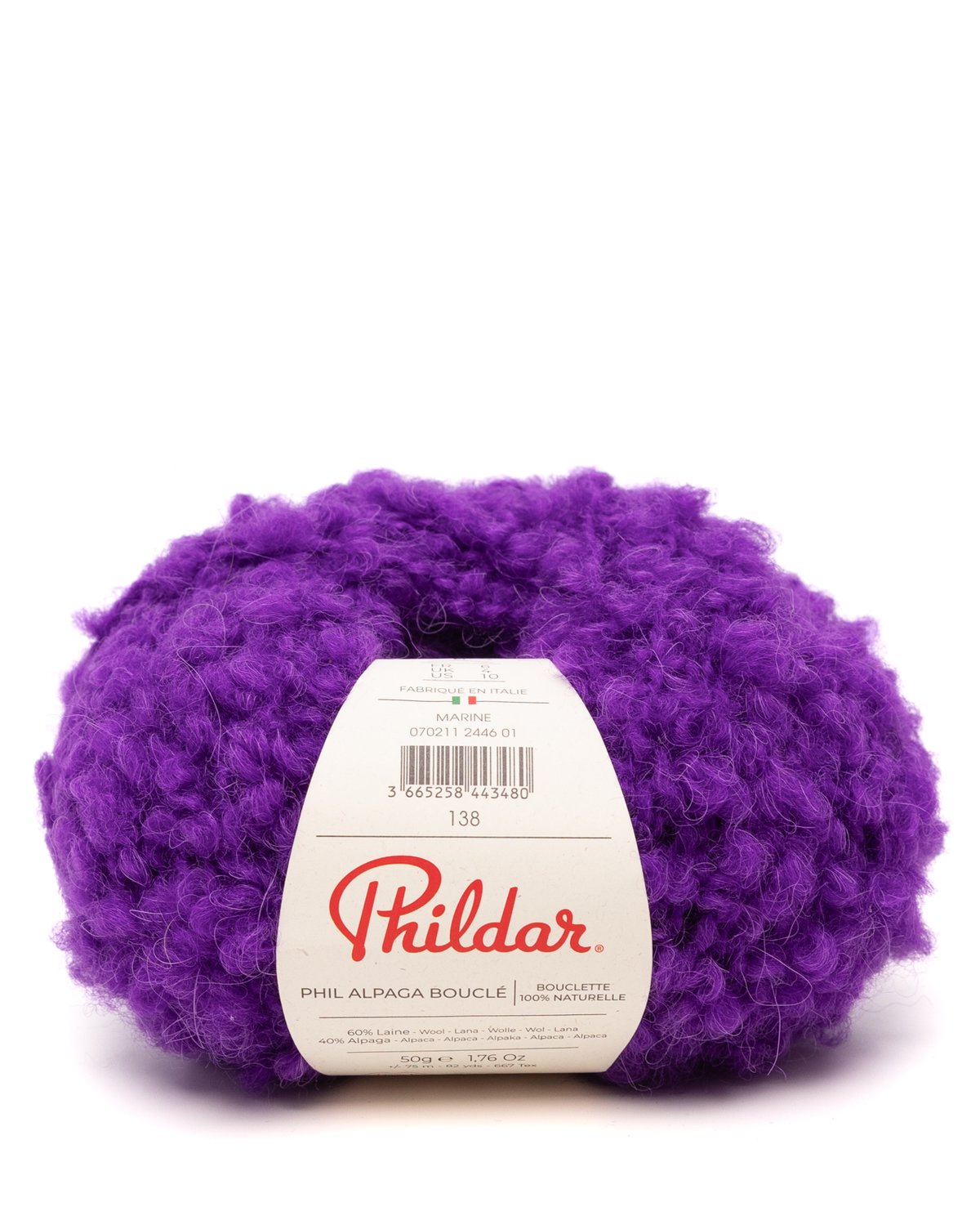 PHILDAR - PHIL ALPAGA BOUCLE - Ultraviolet
