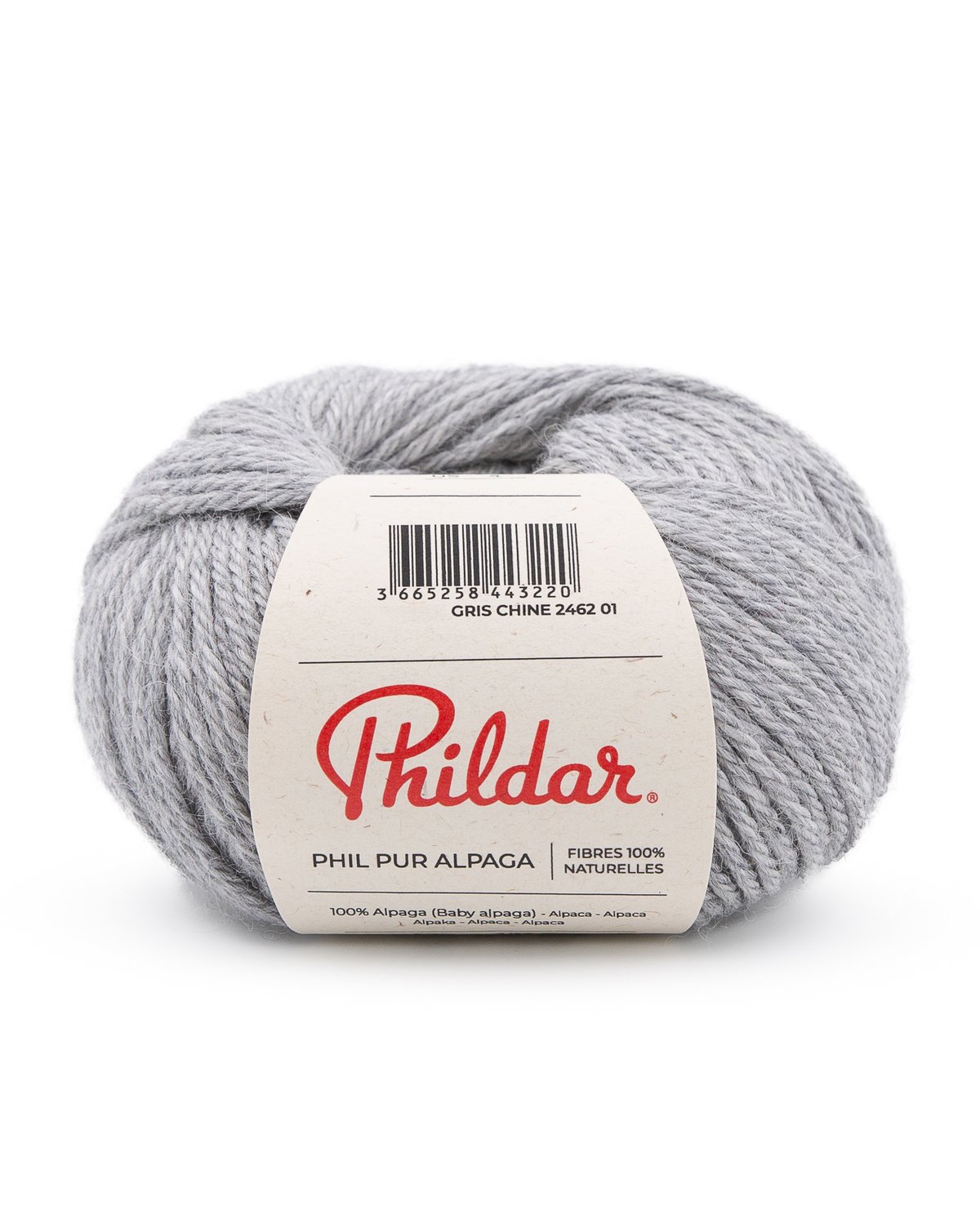 PHILDAR - PHIL PUR ALPAGA - GRIS CHINE
